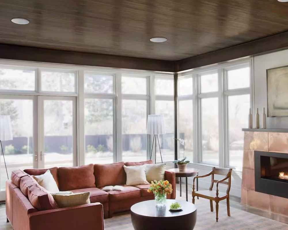 High-end home theater ceiling speaker installation project