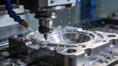 High-end CNC machine processing a speaker mold core with industrial-grade precision.